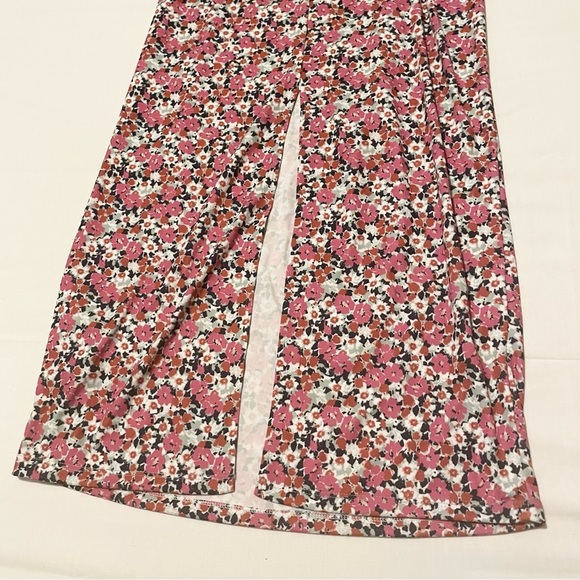 Zara Floral Long Sleeve Dress with Cut Outs Size Large - Picture 15 of 16